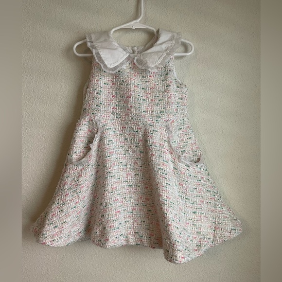 Janie and Jack Boucle Collared Dress size 3 - Picture 2 of 9